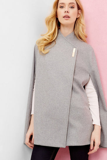 Aillaa Wool Wrap Over Cape