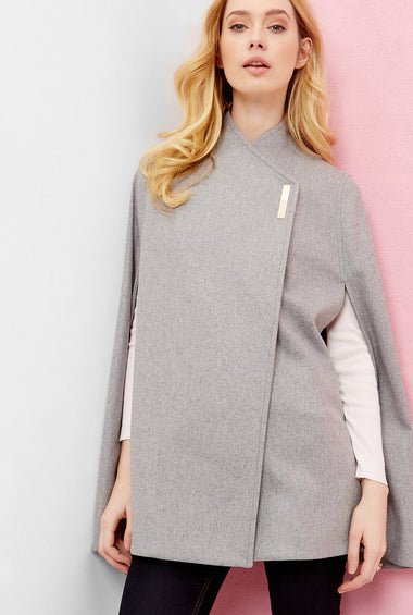Aillaa Wool Wrap Over Cape