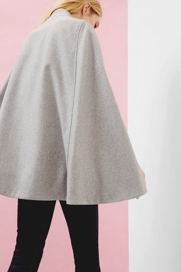 Aillaa Wool Wrap Over Cape