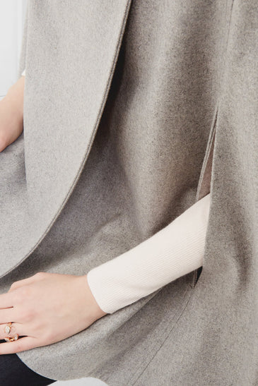 Aillaa Wool Wrap Over Cape