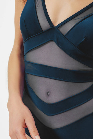 Illiana Mesh Detail Swimsuit