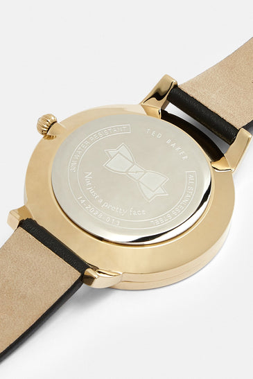 Lurisia Pearl Face Leather Strap Watch