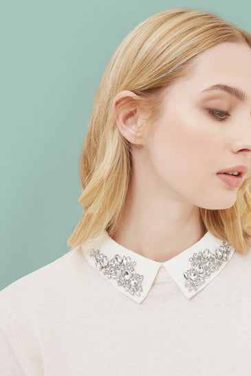 Miriah Embellished Collar Jumper