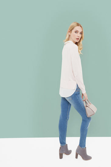 Miriah Embellished Collar Jumper